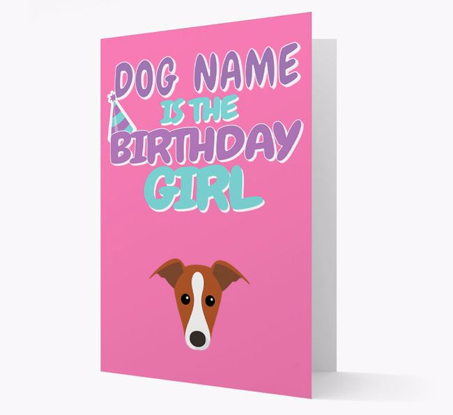 'Birthday Girl' Card with {breedFullName} Icon